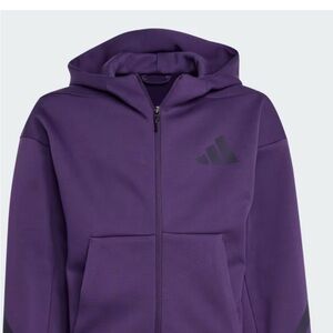 Brand New with Tags Adidas Kids Deep Purple Hoodie jacket